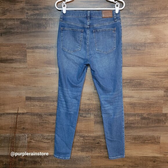 Madewell Jeans Size 28 Skinny 9" Mid Rise Pleasant Wash M6287 Tummy Control - Picture 2 of 13